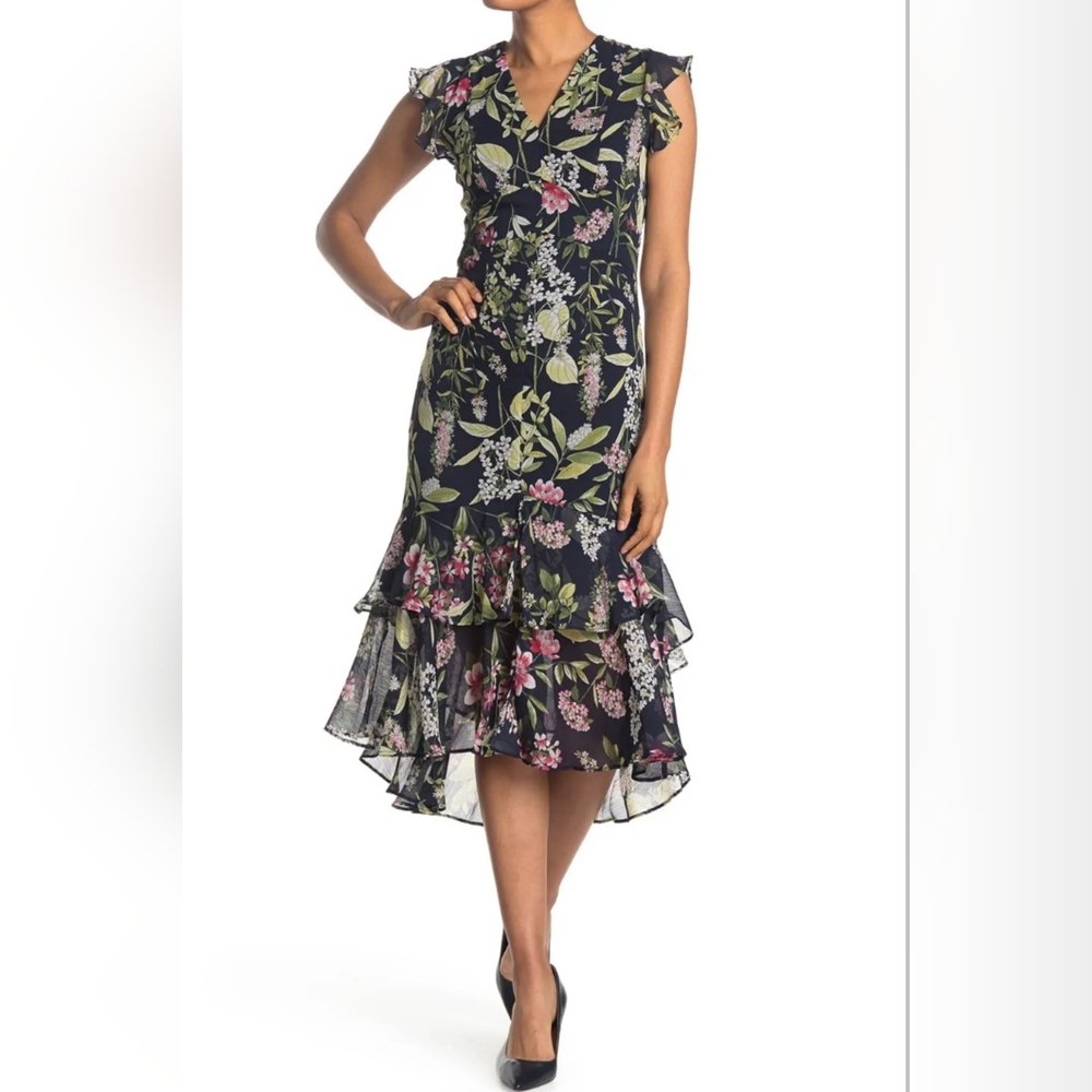 Tommy Hilfiger Chiffon Ruffle Dress